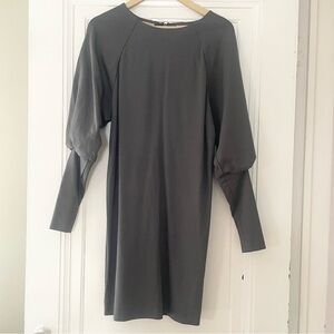 Paul Smith Black Label Olive Green Puff Sleeve Dress